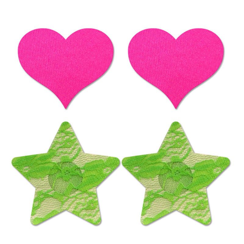 Glow - fashion pasties set 2 - Product front view  | Flirtybay.com.au